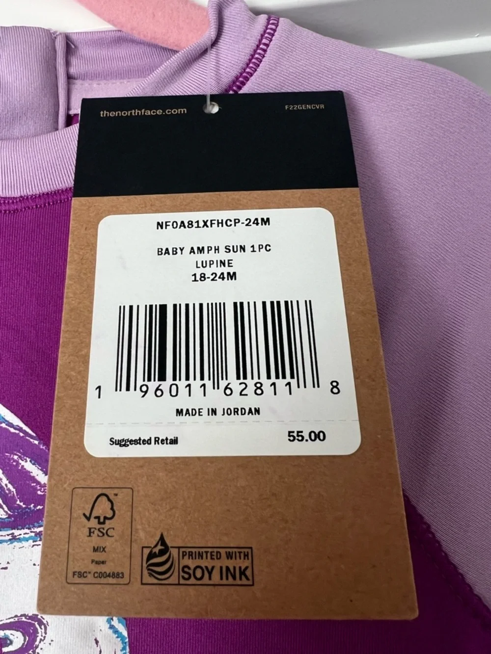 The North Face bright magenta